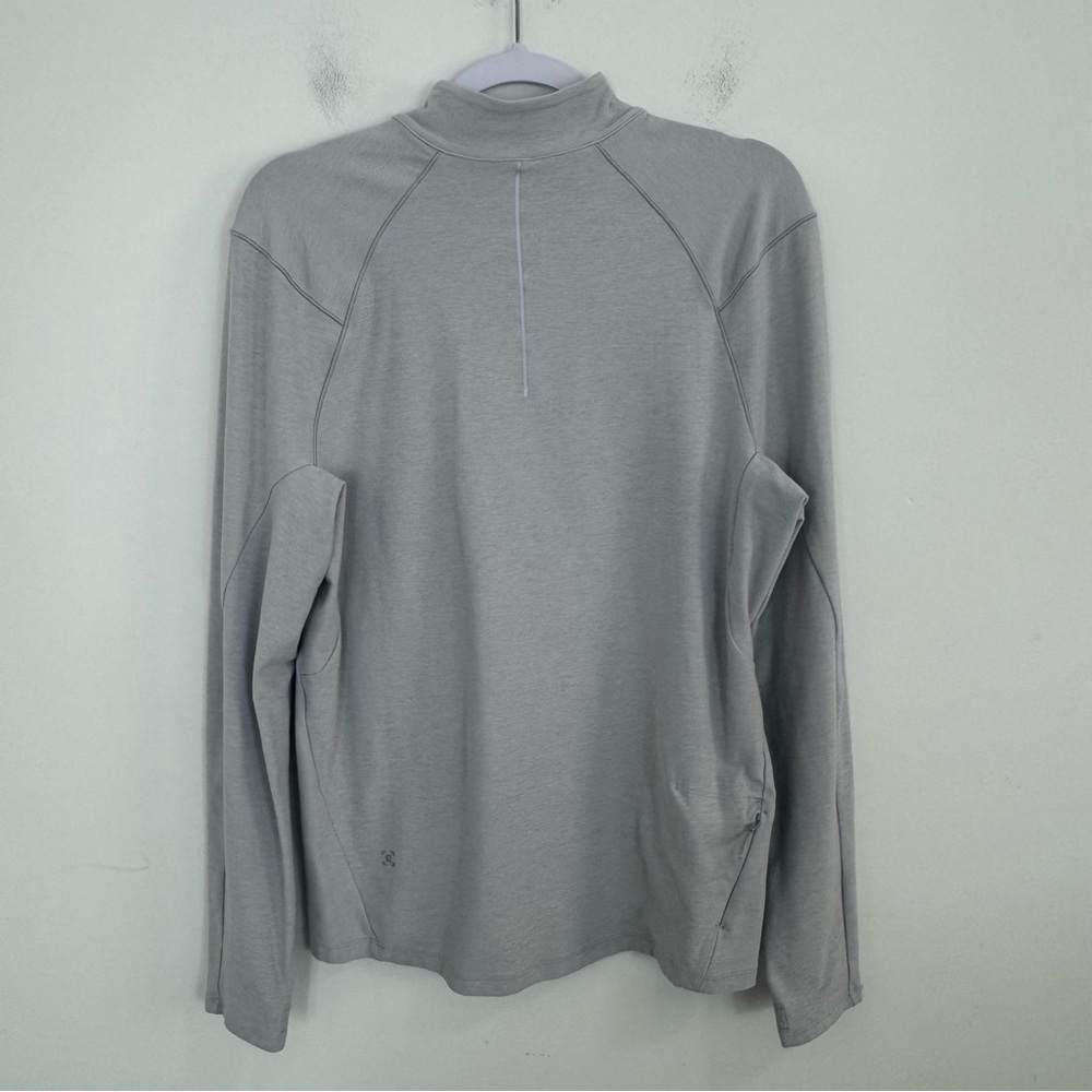 Lululemon Surge Warm 1/2 Zip Pullover Heathered Sea Salt Men’s M - Picture 3 of 10